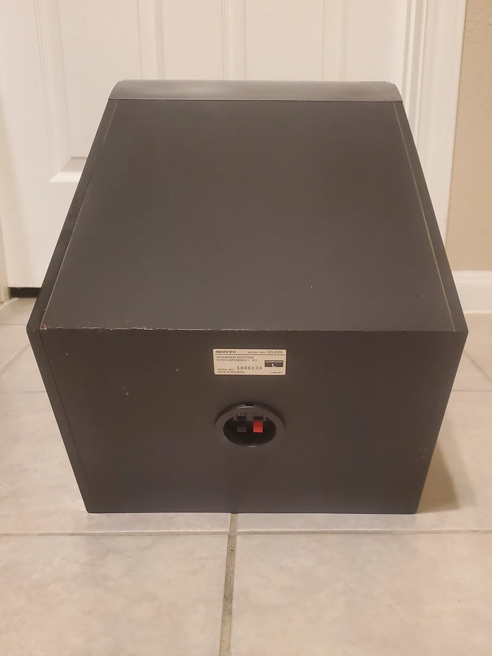 Sony Portable Speaker System in Black and Silver